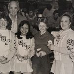 cheerleaders smiling