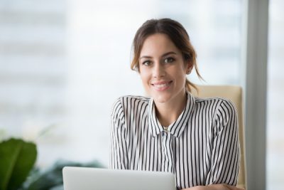 female student smiling