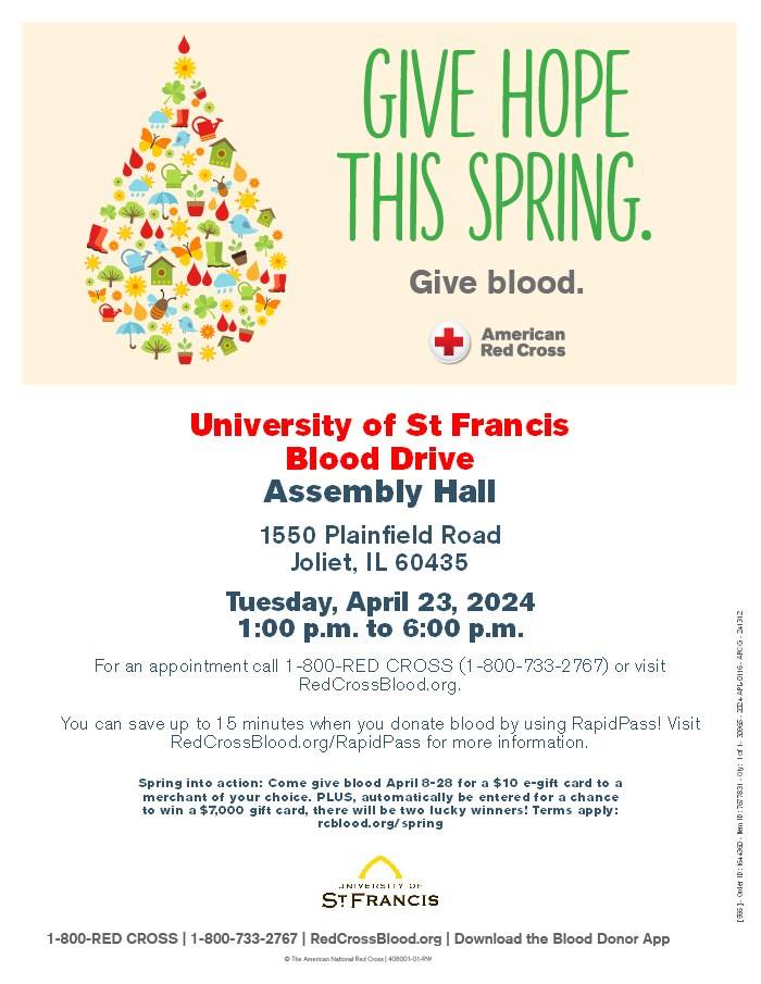 April 2024 American Red Cross blood drive