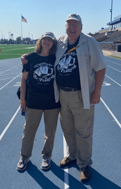 USF President Dr. Arvid C. Johnson with his wife, Anne.